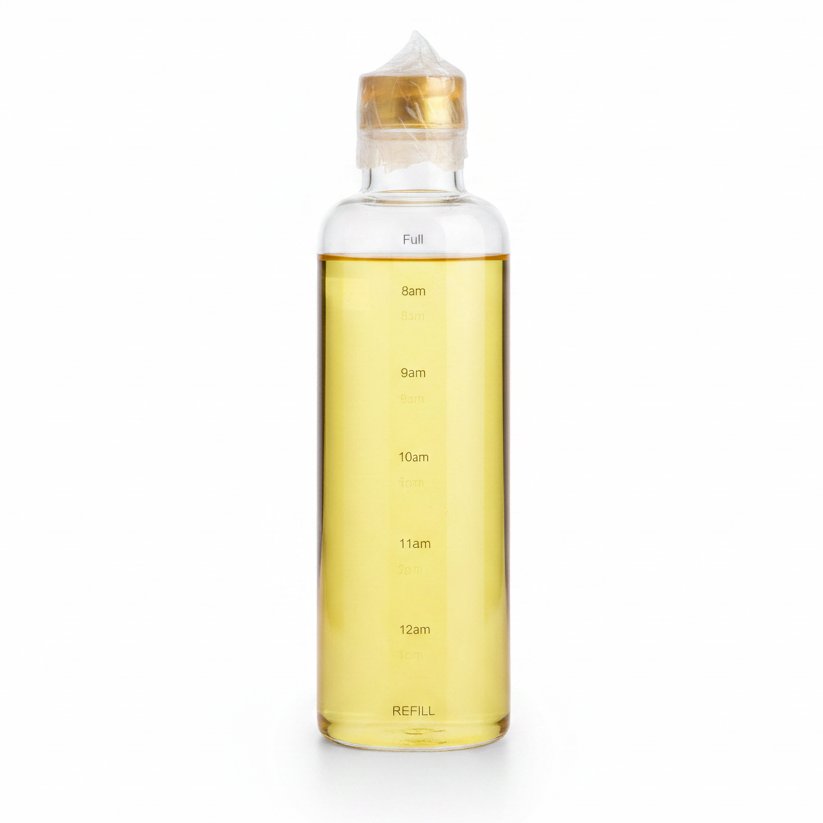 Dayani Super Product GLASS BOTTLE TIME MUG