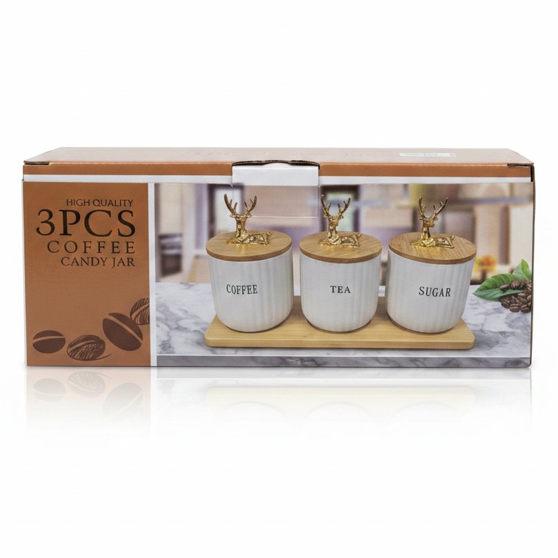 Dayani Super Product KITCHEN SPICE JAR SQ 3PCS