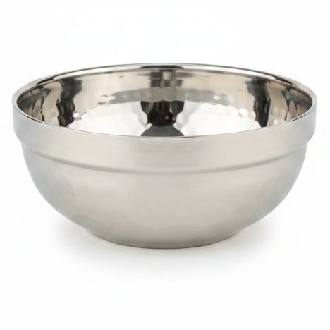 Dayani Super Product SILVER DOUBLE BOWL 13CM