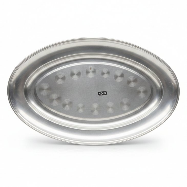 Dayani Super Product SILVER TRAY OV 40CM