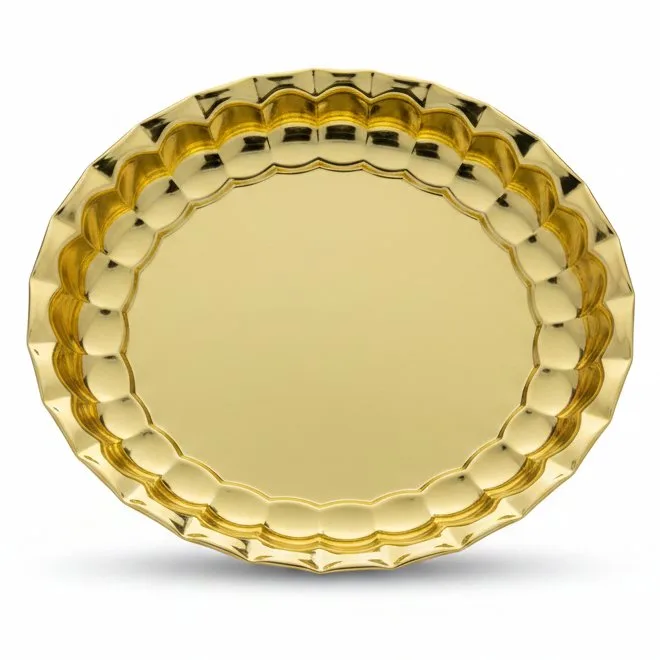 GOLD TRAY 24CM