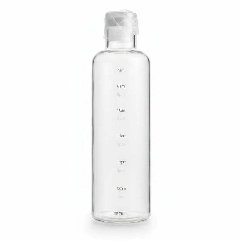 GLASS BOTTLE TIME MUG