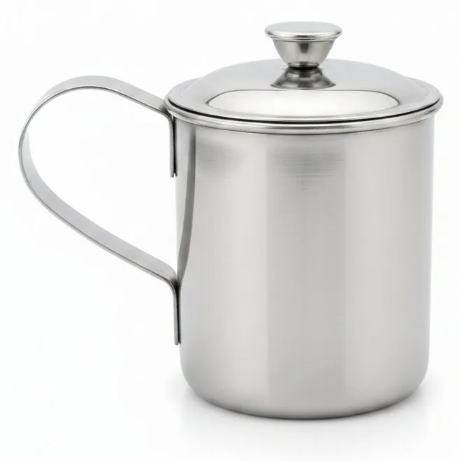 SILVER MUG LID 8CM