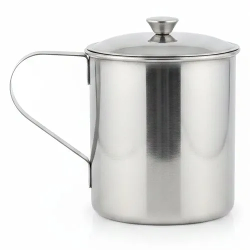 SILVER MUG LID 10CM