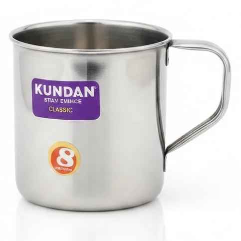 SILVER MUG HEAVY 8CM