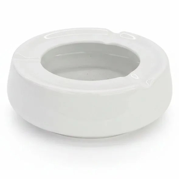 B WHITE ASH TRAY