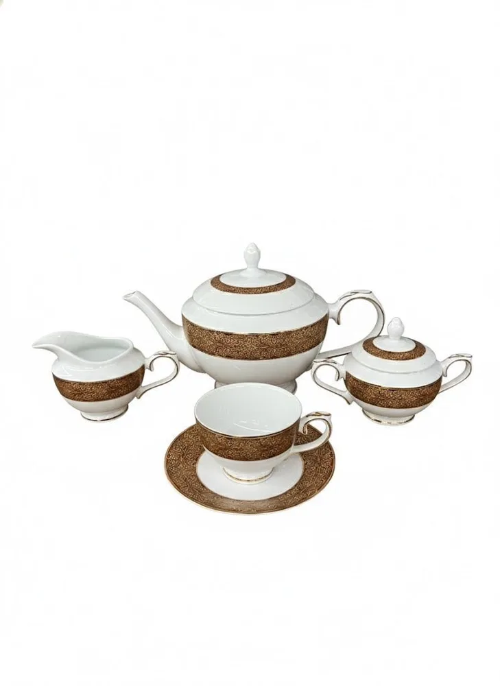 RIMA RED 17PCS TEA SET