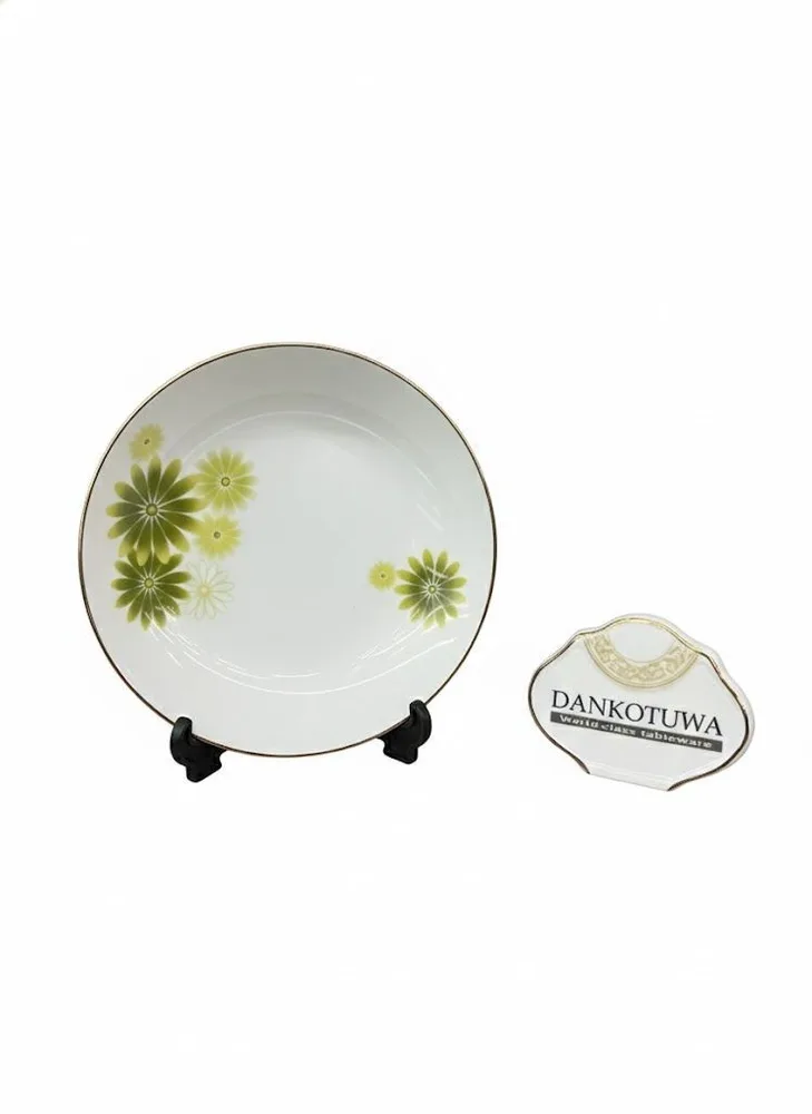 GREEN FLOWER CEREAL BOWL