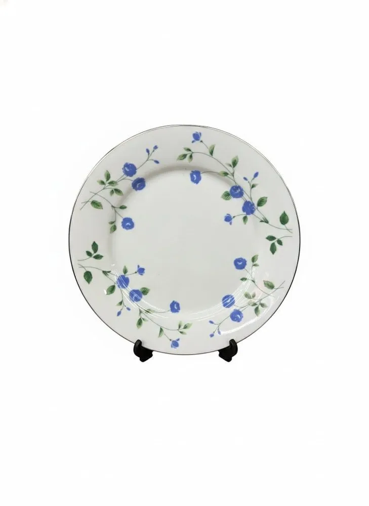 DINNER PLATE BLUE ROSE