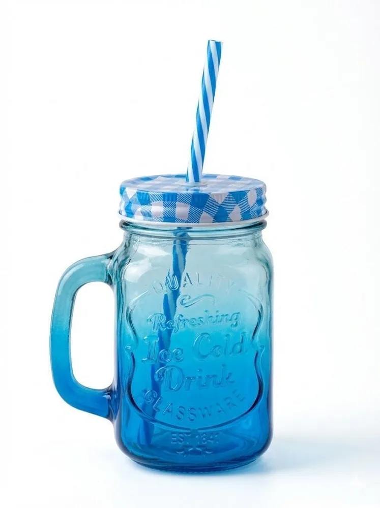 STRAW GLASS MUG 100-116