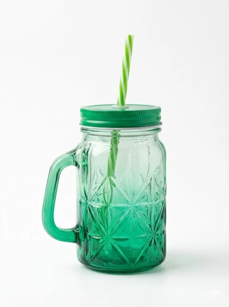 STRAW GLASS MUG 100-116