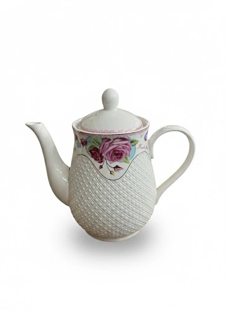 TEA POT RATTEN ROSE