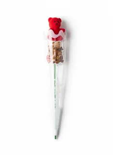 VALENTINE STICK BEAR RED