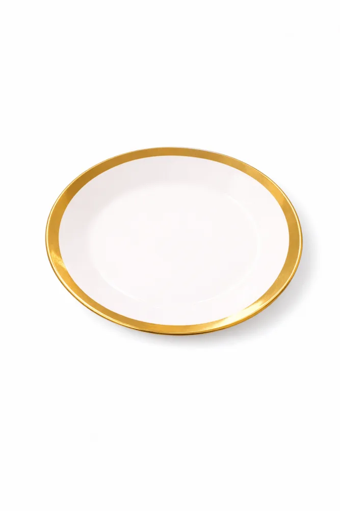PLATE GOLD LINE 8