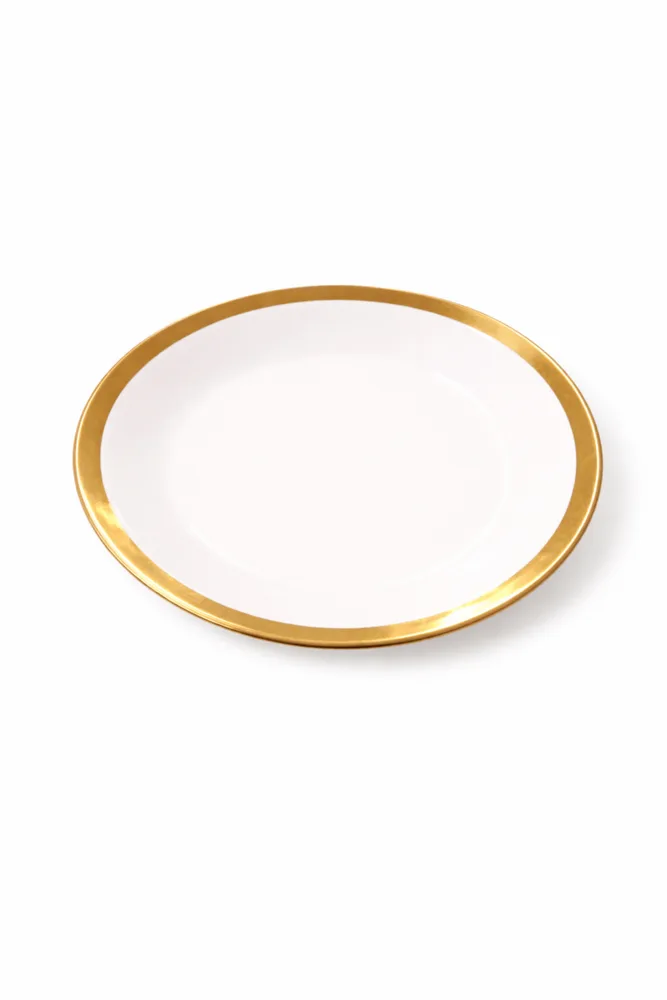 PLATE GOLD LINE 9