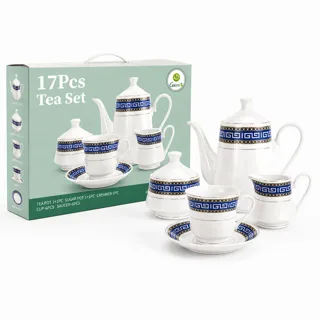 TEA SET 17PCS ROUND&SQ